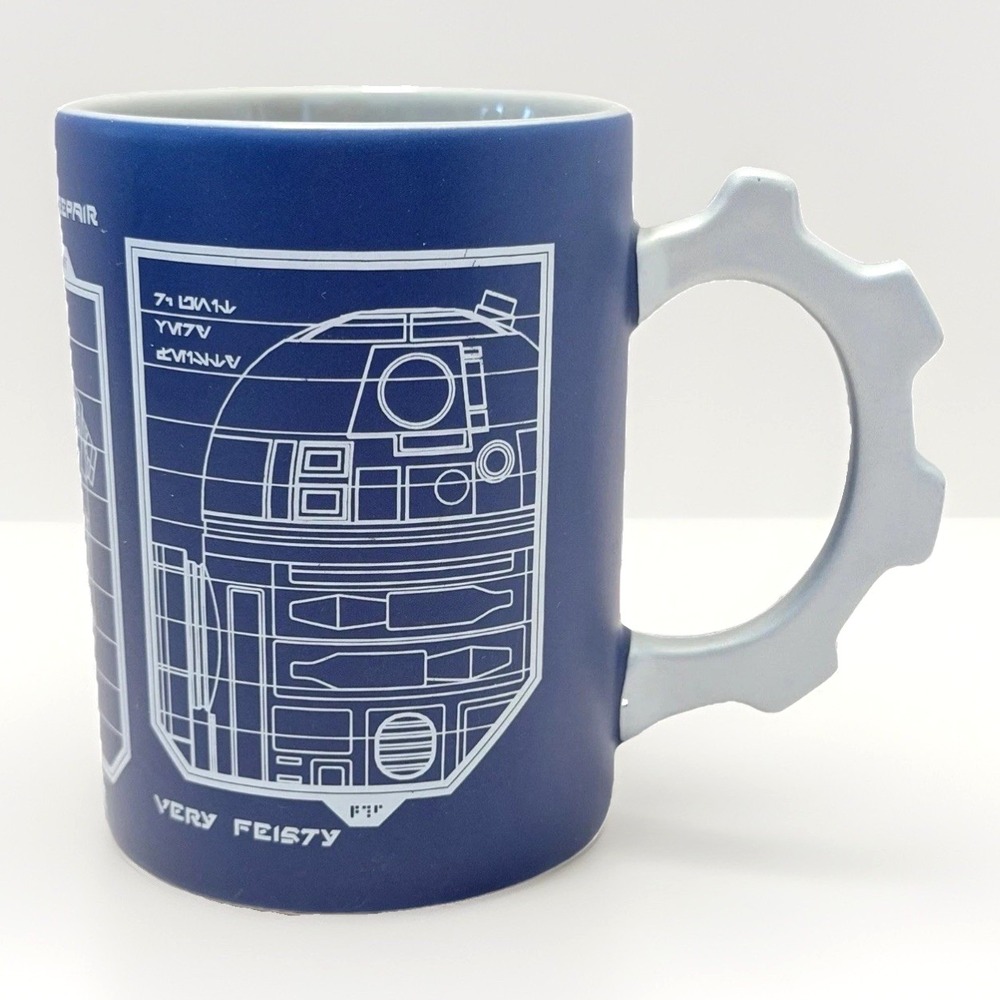 Star Wars Mug Galaxys Edge Droid Depot R2 D2 Schematic Disney Office Gift Geek
